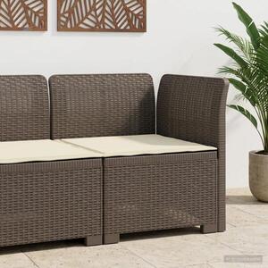 Imagine vidaXL Canapea de Grădină cu 1 Loc cu Pernă Aspect Rattan PP