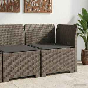 Imagine vidaXL Canapea de Grădină cu 1 Loc cu Pernă Aspect Rattan PP