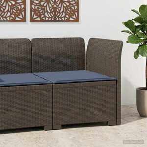 Imagine vidaXL Canapea de Grădină cu 1 Loc cu Pernă Aspect Rattan PP