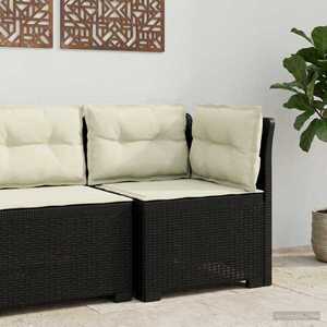 Imagine vidaXL Canapea de Grădină cu 1 Loc cu Perne Aspect Rattan PP Antracit