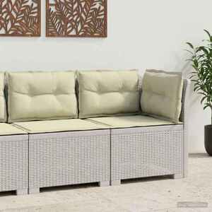 Imagine vidaXL Canapea de Grădină cu 1 Loc cu Perne Aspect Rattan PP Alb