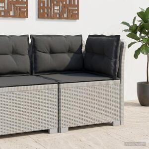 Imagine vidaXL Canapea de Grădină cu 1 Loc cu Perne Aspect Rattan PP Alb