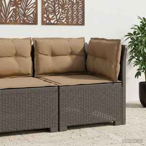 Imagine vidaXL Canapea de Grădină cu 1 Loc cu Perne Aspect Rattan PP