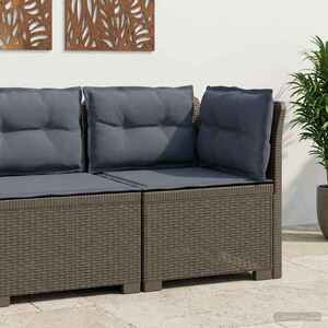 Imagine vidaXL Canapea de Grădină cu 1 Loc cu Perne Aspect Rattan PP