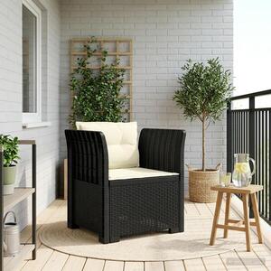 Imagine vidaXL Fotoliu cu 1 Loc cu Perne Aspect Rattan PP Antracit