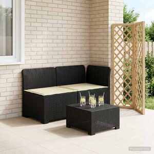 Imagine vidaXL Canapea de Grădină cu 2 Locuri cu Perne Aspect Rattan PP