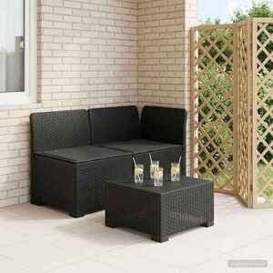 Imagine vidaXL Canapea de Grădină cu 2 Locuri cu Perne Aspect Rattan PP