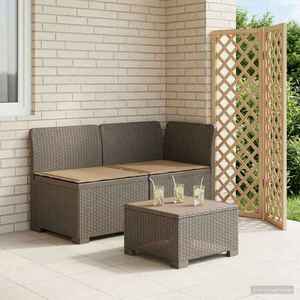 Imagine vidaXL Canapea de Grădină cu 2 Locuri cu Perne Aspect Rattan PP