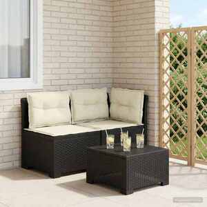 Imagine vidaXL Canapea de Grădină cu 2 Locuri cu Perne Aspect Rattan PP