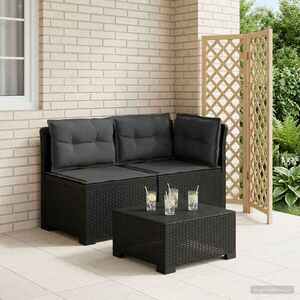 Imagine vidaXL Canapea de Grădină cu 2 Locuri cu Perne Aspect Rattan PP