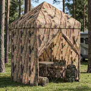 Imagine vidaXL Gară pop-up cu 4 perete laterale 3 x 3 m Camuflaj pădure