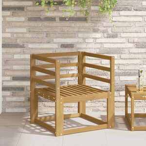 Imagine vidaXL Modul de brate 2 buc. Alb 59 x 4 x 73 cm Lemn Solid de Acacia