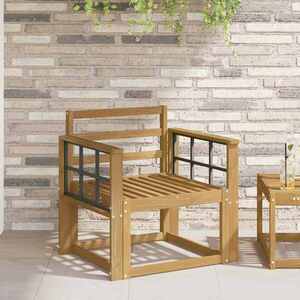 Imagine vidaXL Modul cotiere 2 buc. Alb 60 x 6 x 61 cm Lemn Solid de Acacia