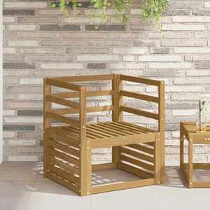 Imagine vidaXL Modul cotiere 2 buc. Alb 59 x 4 x 73 cm Lemn Solid de Acacia
