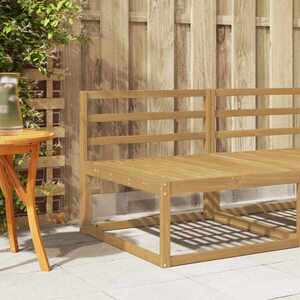 Imagine vidaXL Modul Spătar Alb 79 x 4 x 73 cm Lemn Solid de Acacia