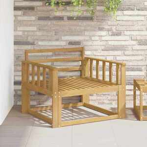 Imagine vidaXL Modul de brate 2 buc. Alb 80 x 6 x 61 cm Lemn Solid de Acacia