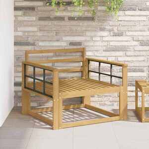 Imagine vidaXL Modul cotiere 2 buc. Alb 80 x 6 x 61 cm Lemn Solid de Acacia