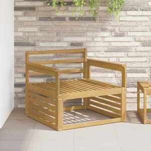 Imagine vidaXL Modul cotiere 2 buc. Alb 79 x 6 x 61 cm Lemn Solid de Acacia