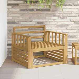 Imagine vidaXL Modul cotiere 2 buc. Alb 80 x 6 x 61 cm Lemn Solid de Acacia