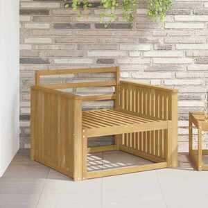 Imagine vidaXL Modul cotiere 2 buc. Alb 80 x 6 x 61 cm Lemn Solid de Acacia