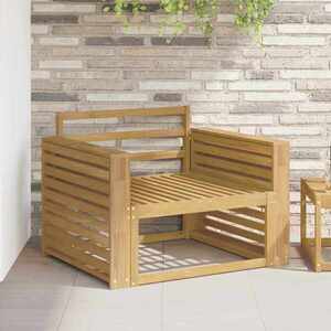 Imagine vidaXL Modul cotiere 2 buc. Alb 78, 5 x 10 x 61 cm Lemn Solid de Acacia
