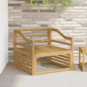 Imagine vidaXL Modul brațe 2 buc. Alb 79 x 4 x 73 cm Lemn Solid de Acacia