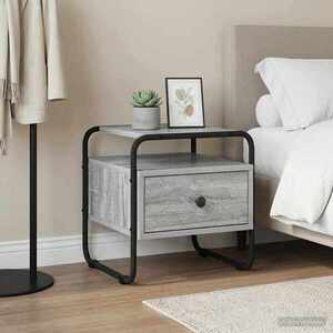 Imagine vidaXL Dulap de noapte Sonoma gri Lemn prelucrat