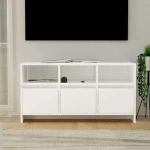 Imagine vidaXL Comodă TV, alb, 102x37, 5x52, 5 cm, PAL
