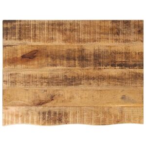 Imagine vidaXL Blat de masă margine naturală, 80x60x3, 8 cm, lemn masiv mango