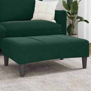 Imagine vidaXL Taburet, verde închis, 77x55x31 cm, catifea