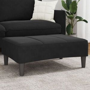 Imagine vidaXL Taburet, negru, 77x55x31 cm, catifea