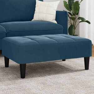 Imagine vidaXL Taburet, albastru, 77x55x31 cm, catifea