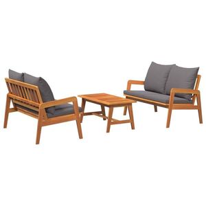 Imagine vidaXL Set bistro 3 buc. Maro Lemn Solid de Acacia