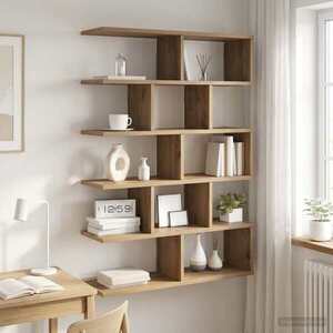 Imagine vidaXL Raft de perete Stejar Artizanal 70 x 20 x 100 cm Lemn prelucrat