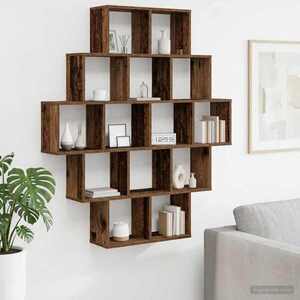 Imagine vidaXL Raft de perete Lemn vechi 120 x 20 x 136 cm Lemn prelucrat