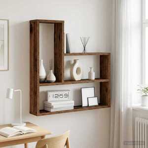 Imagine vidaXL Raft de perete Lemn vechi 60 x 11 x 60 cm Lemn prelucrat