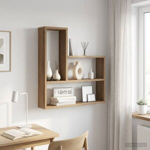 Imagine vidaXL Raft de perete Stejar Artizanal 60 x 11 x 60 cm Lemn prelucrat