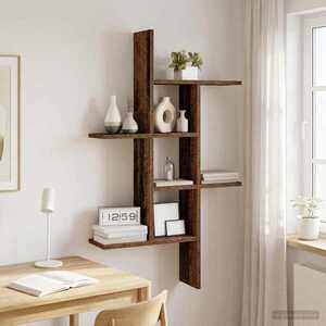 Imagine vidaXL Raft de perete Lemn vechi 61 x 15 x 102 cm Lemn prelucrat
