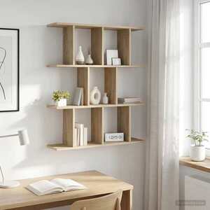 Imagine vidaXL Raft de perete Stejar Sonoma 80 x 20 x 96 cm Lemn prelucrat