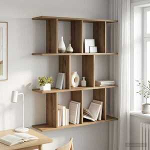 Imagine vidaXL Raft de perete Stejar Artizanal 80 x 20 x 96 cm Lemn prelucrat