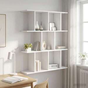 Imagine vidaXL Raft de perete Alb 102 x 20 x 96 cm Lemn prelucrat