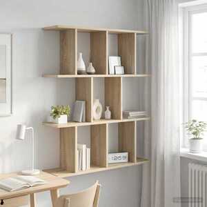Imagine vidaXL Raft de perete Stejar Sonoma 102 x 20 x 96 cm Lemn prelucrat