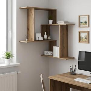 Imagine vidaXL Raft de perete Stejar Artizanal 67 x 67 x 87 cm Lemn prelucrat