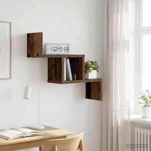 Imagine vidaXL Raft de perete Lemn vechi 48 x 15 x 42 cm Lemn prelucrat