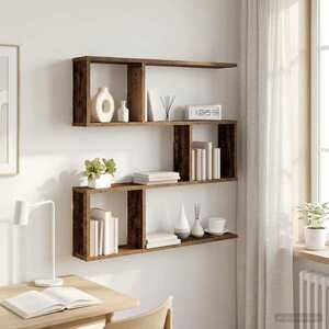 Imagine vidaXL Raft de perete Lemn vechi 80 x 12 x 79, 5 cm Lemn prelucrat
