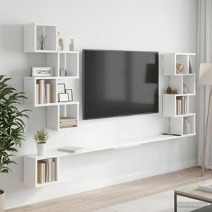 Imagine vidaXL Raft pentru televizor montat pe perete Alb 180 x 15 x 94 cm