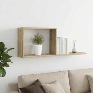 Imagine vidaXL Rafturi suspendate Stejar Sonoma 80 x 15 x 30 cm Lemn prelucrat