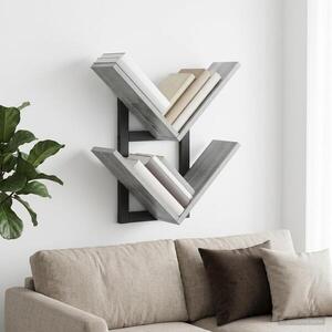 Imagine vidaXL Raft Suspendat Pentru Perete Sonoma gri 43 x 15 x 47 cm