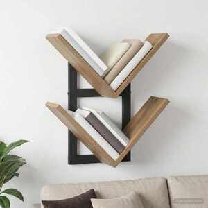 Imagine vidaXL Raft Suspendat Pentru Perete Stejar Artizanal 43 x 15 x 47 cm