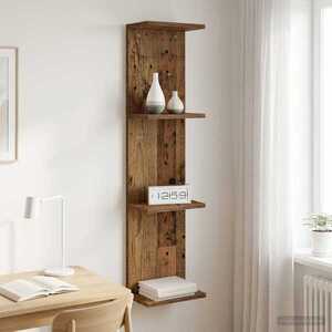 Imagine vidaXL Raft de perete Lemn vechi 25 x 15 x 100 cm Lemn prelucrat